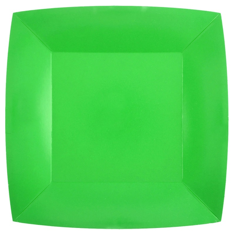 Borden Vierkant 23 cm - Groen 10 stuks