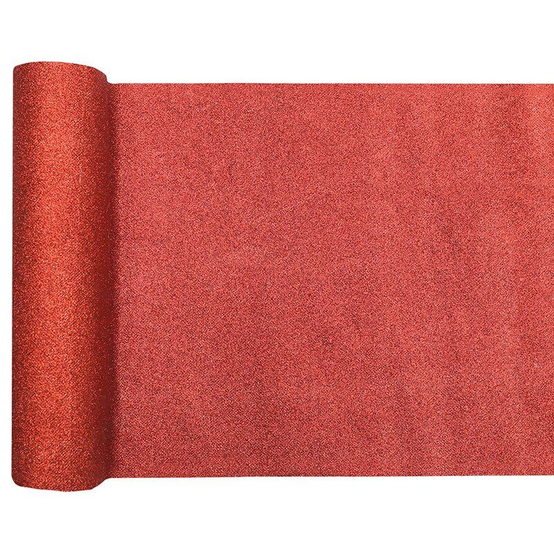 Tafelloper - Rood glitter 3 meter