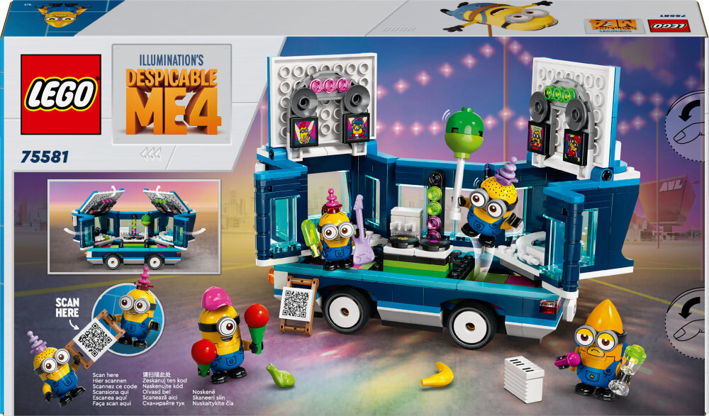 LEGO Minions - Muzikale feestbus van de Minions 7+