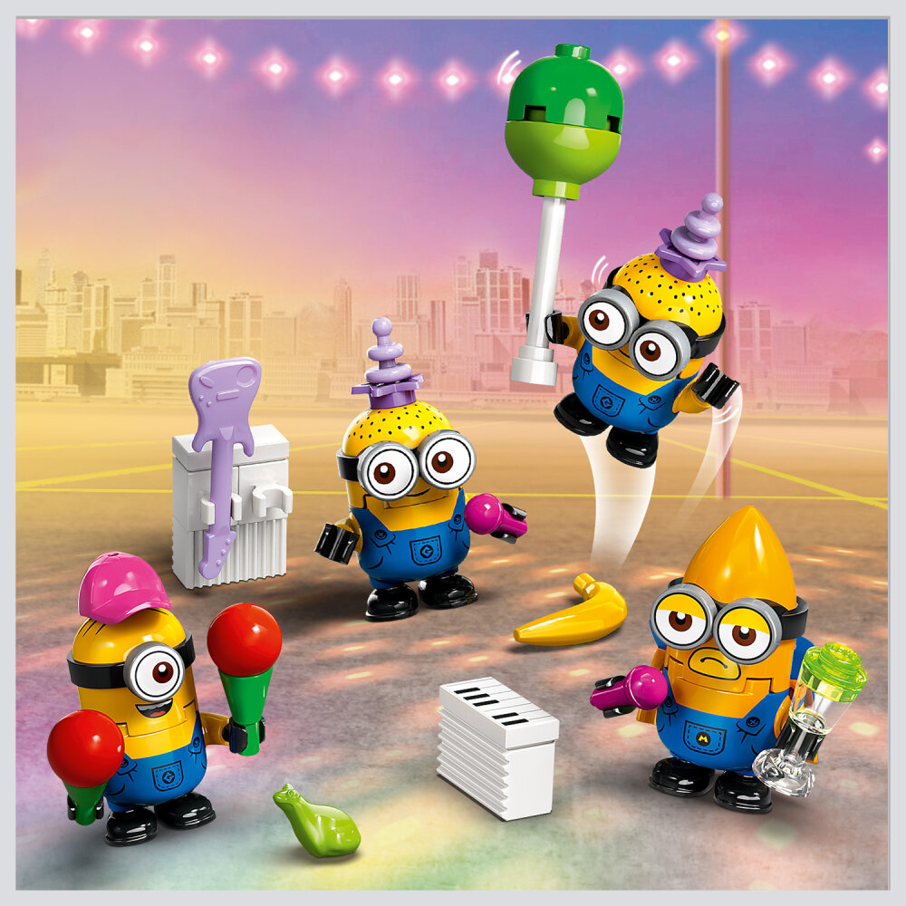 LEGO Minions - Muzikale feestbus van de Minions 7+