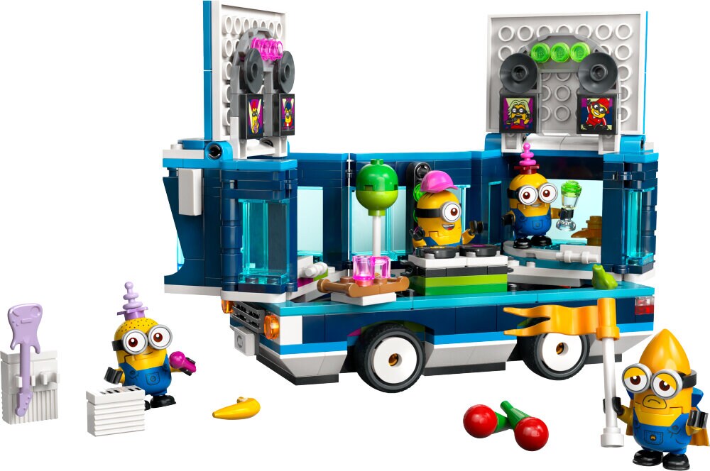 LEGO Minions - Muzikale feestbus van de Minions 7+