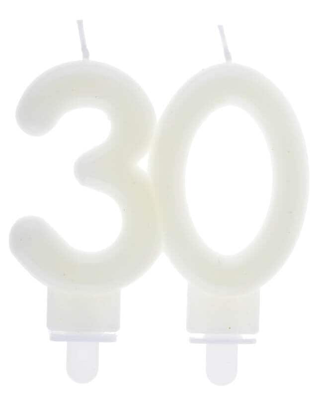 Taartkaars Glow in the dark 30 jaar