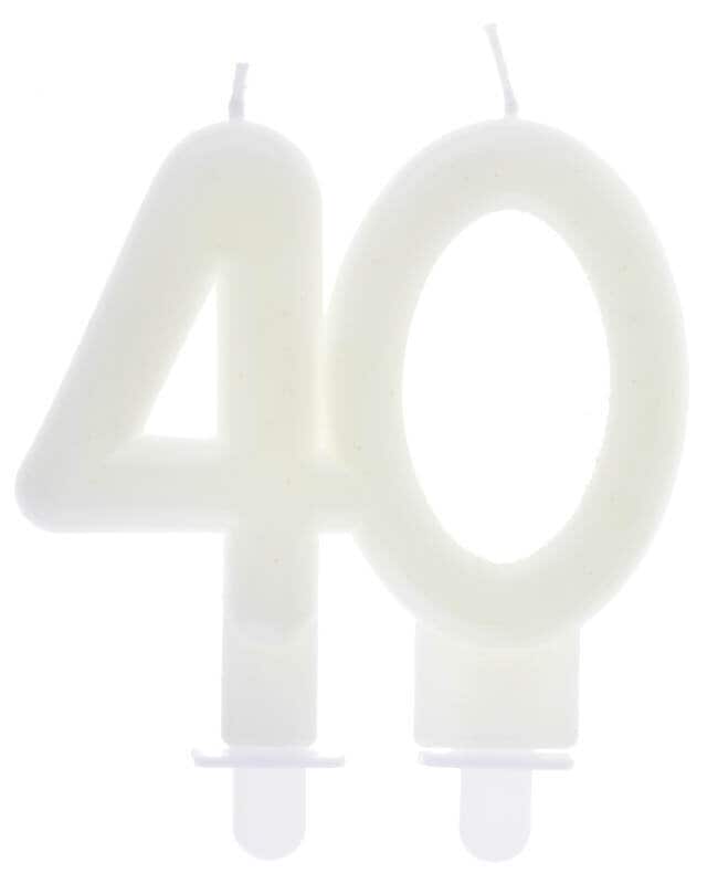 Taartkaars Glow in the dark 40 jaar