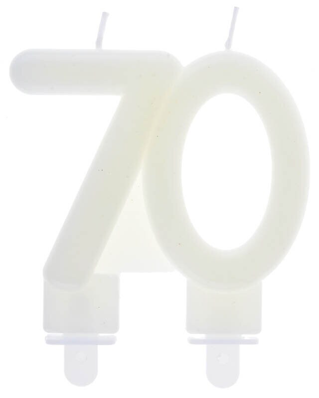 Taartkaars Glow in the dark 70 jaar