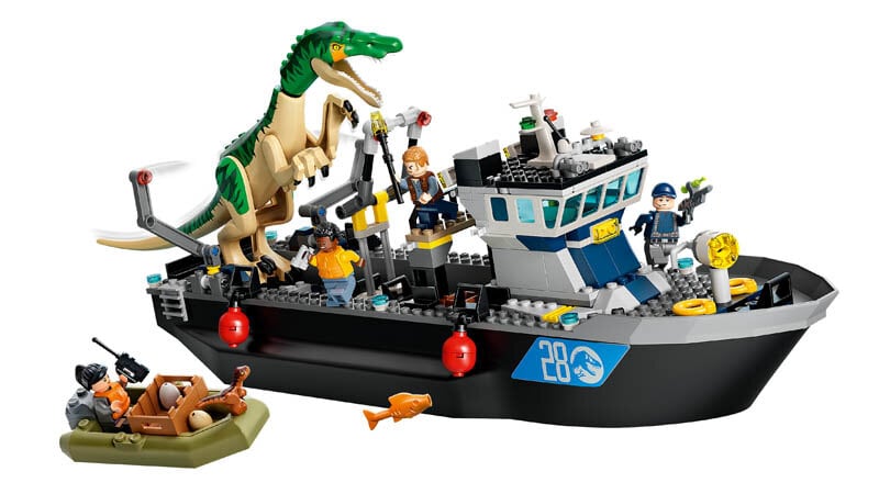 LEGO Jurassic World - Bootontsnapping van dinosaurus Baryonyx 8+