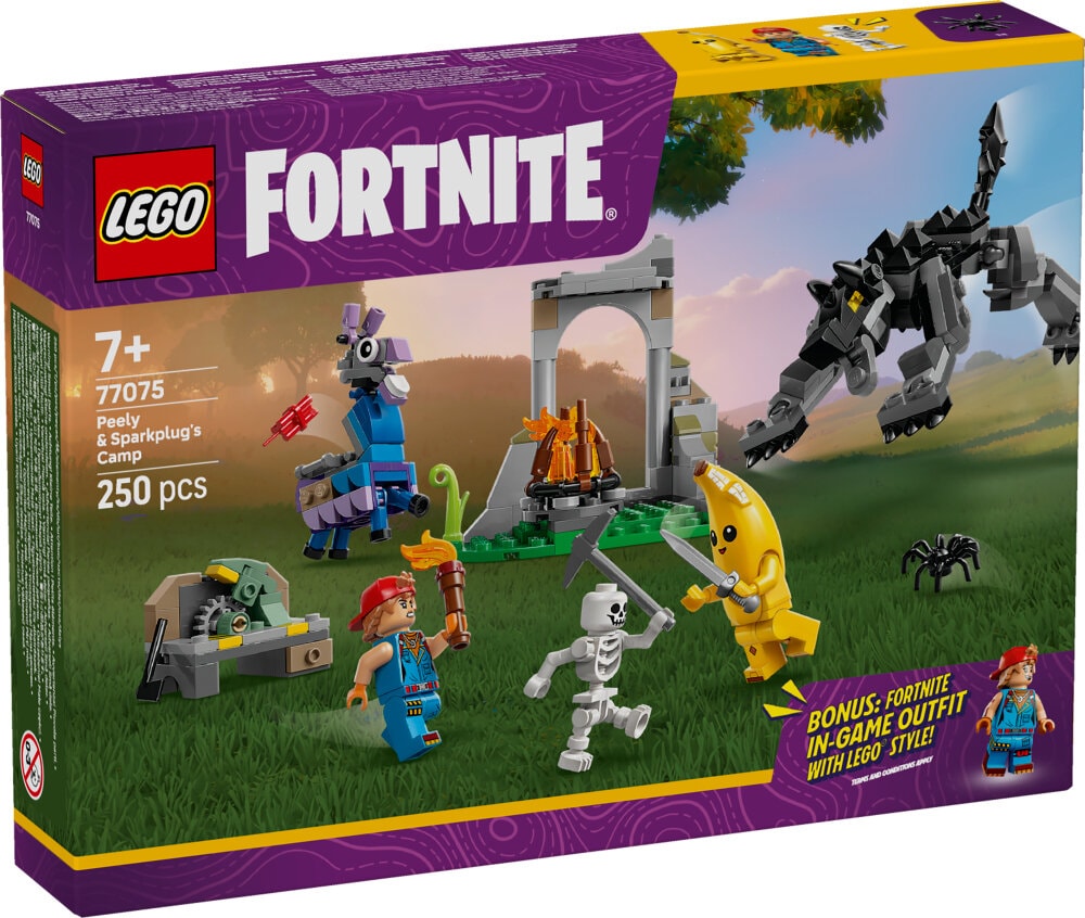LEGO Fortnite - Peely en Sparkplugs kamp 7+