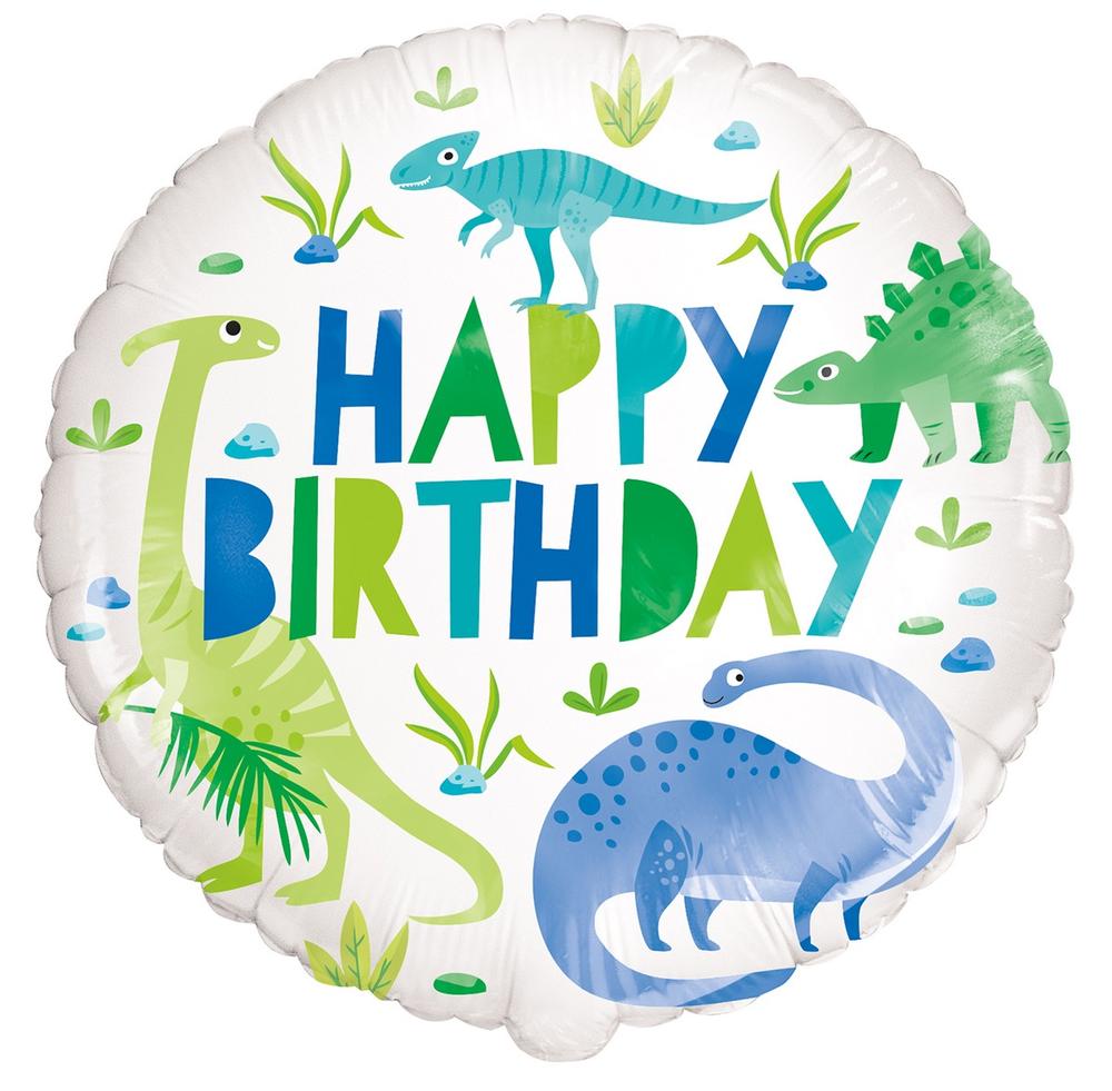 Folieballon Dino Happy Birthday
