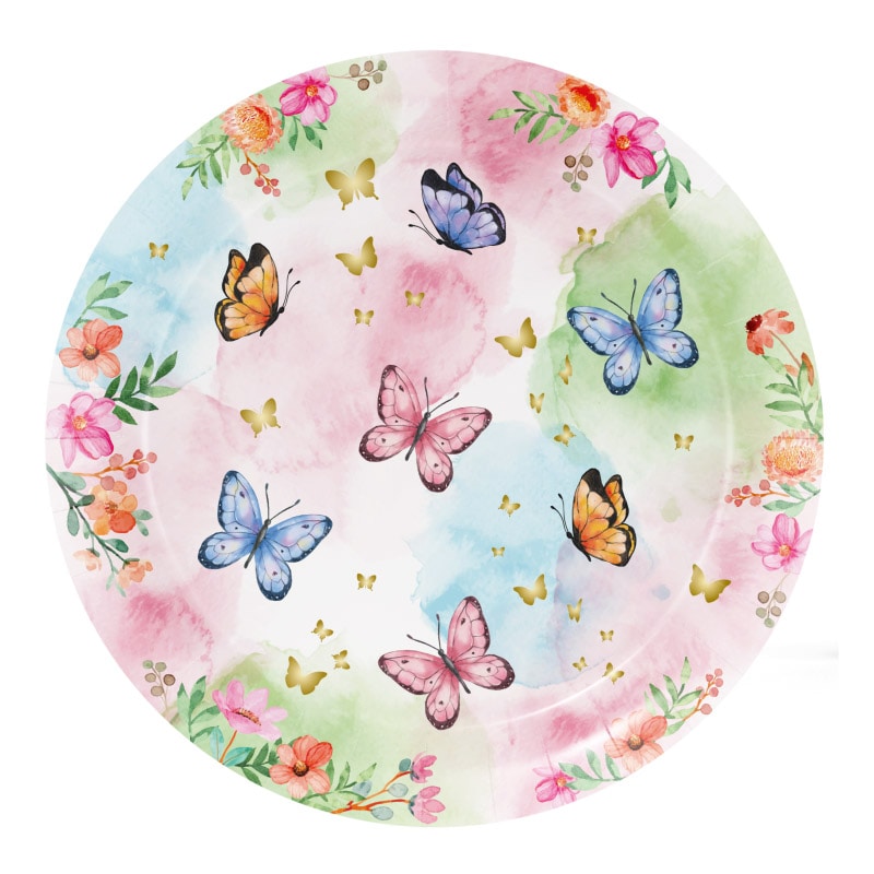 Butterfly Shimmer - Bordjes 8-pack