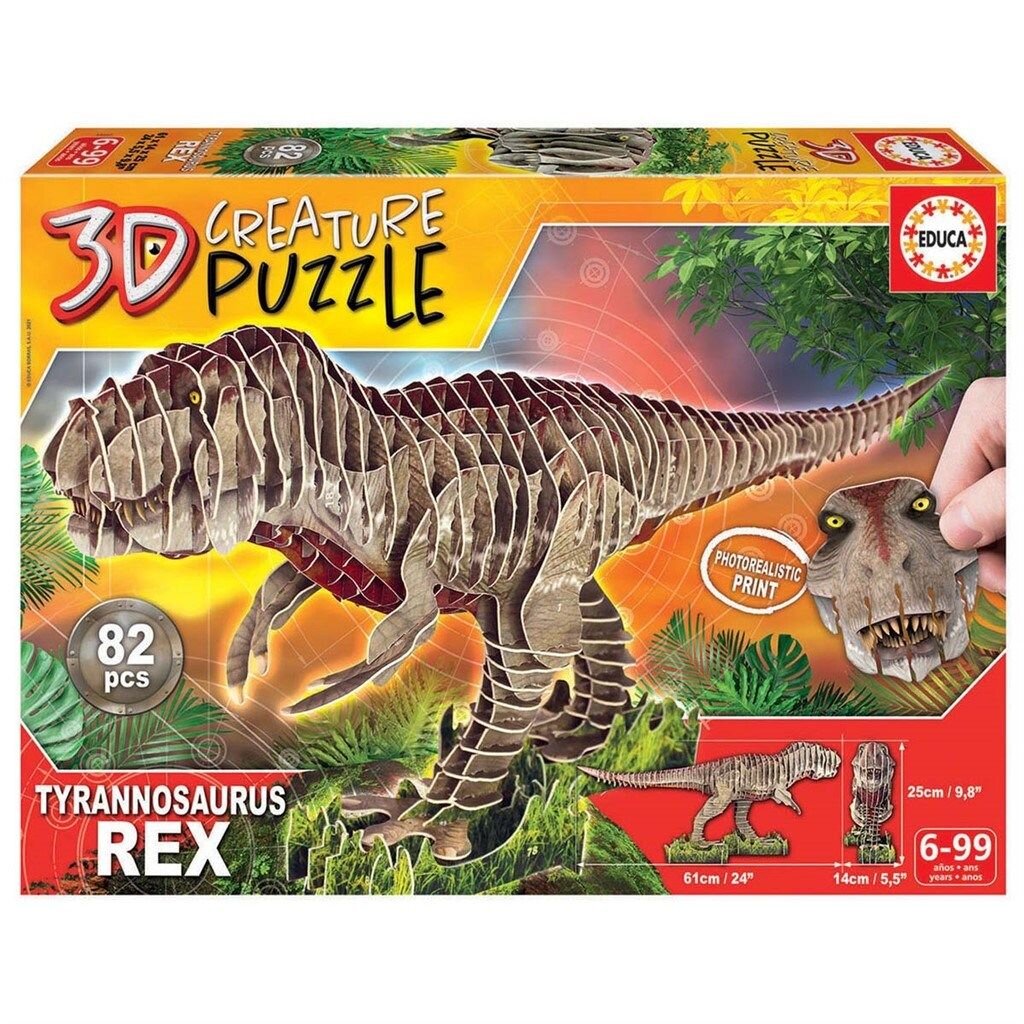 Educa 3D Puzzel - T-Rex 82 stukjes