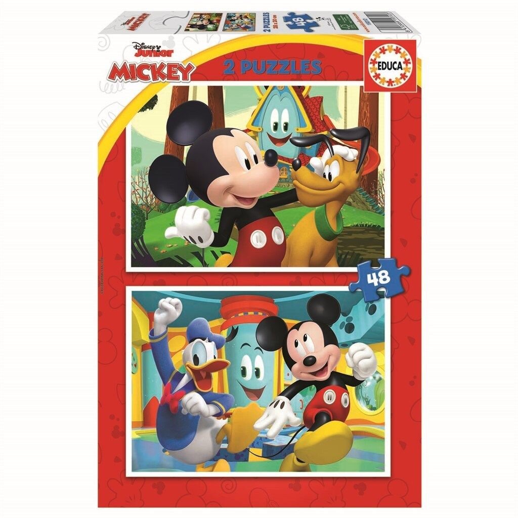 Educa Puzzel - Mickey Mouse Clubhuis 2x48 stukjes