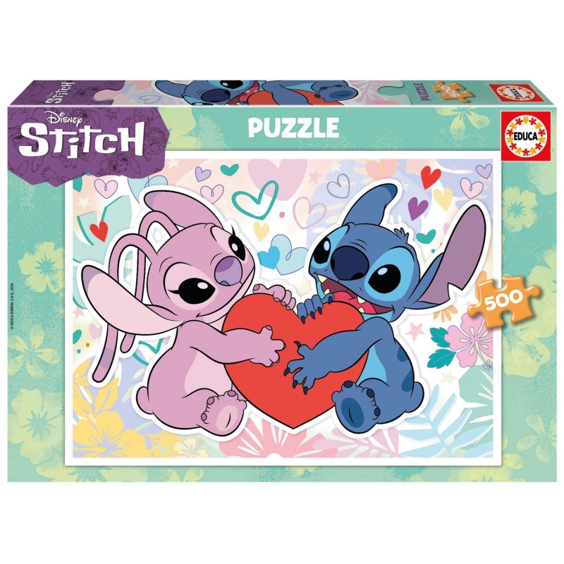 Educa Puzzel - Stitch & Angel Love 500 stukjes