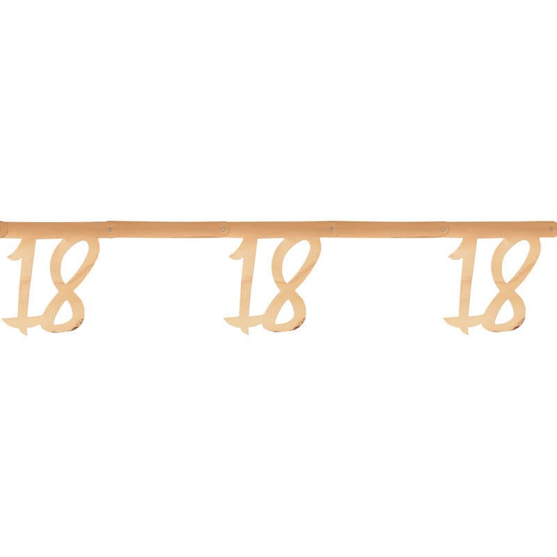Slinger in roségoud 18-jarig feest 250 cm