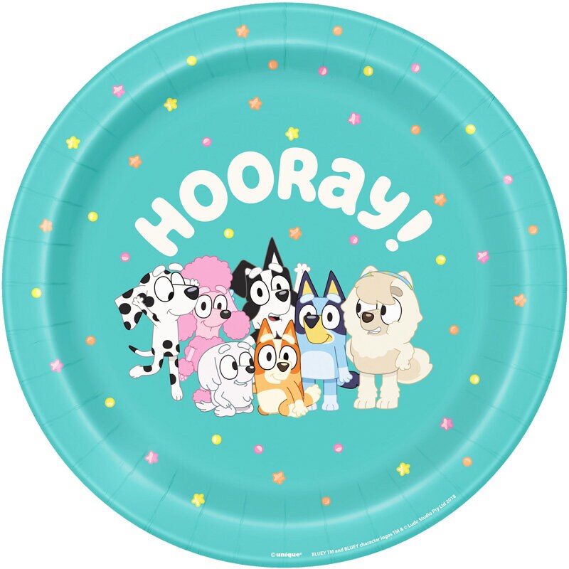 Bluey Party Borden 8 stuks