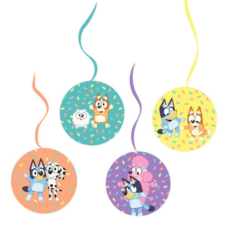 Bluey Hangdecoratie Whirls 4 stuks