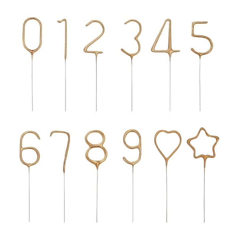 Sterretjes - Gouden cijfers en symbolen