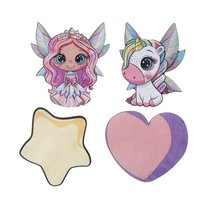 Unicorn Fairy - Luxe confetti in hout