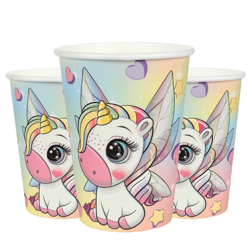 Unicorn Fairy - Papieren bekers 10 stuks