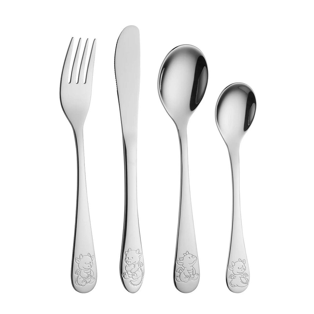 Doopcadeau Draak - Bestekset met Knuffel