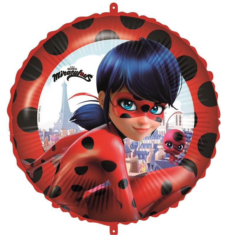 Miraculous Ladybug - Folieballon met ballongewicht 46 cm