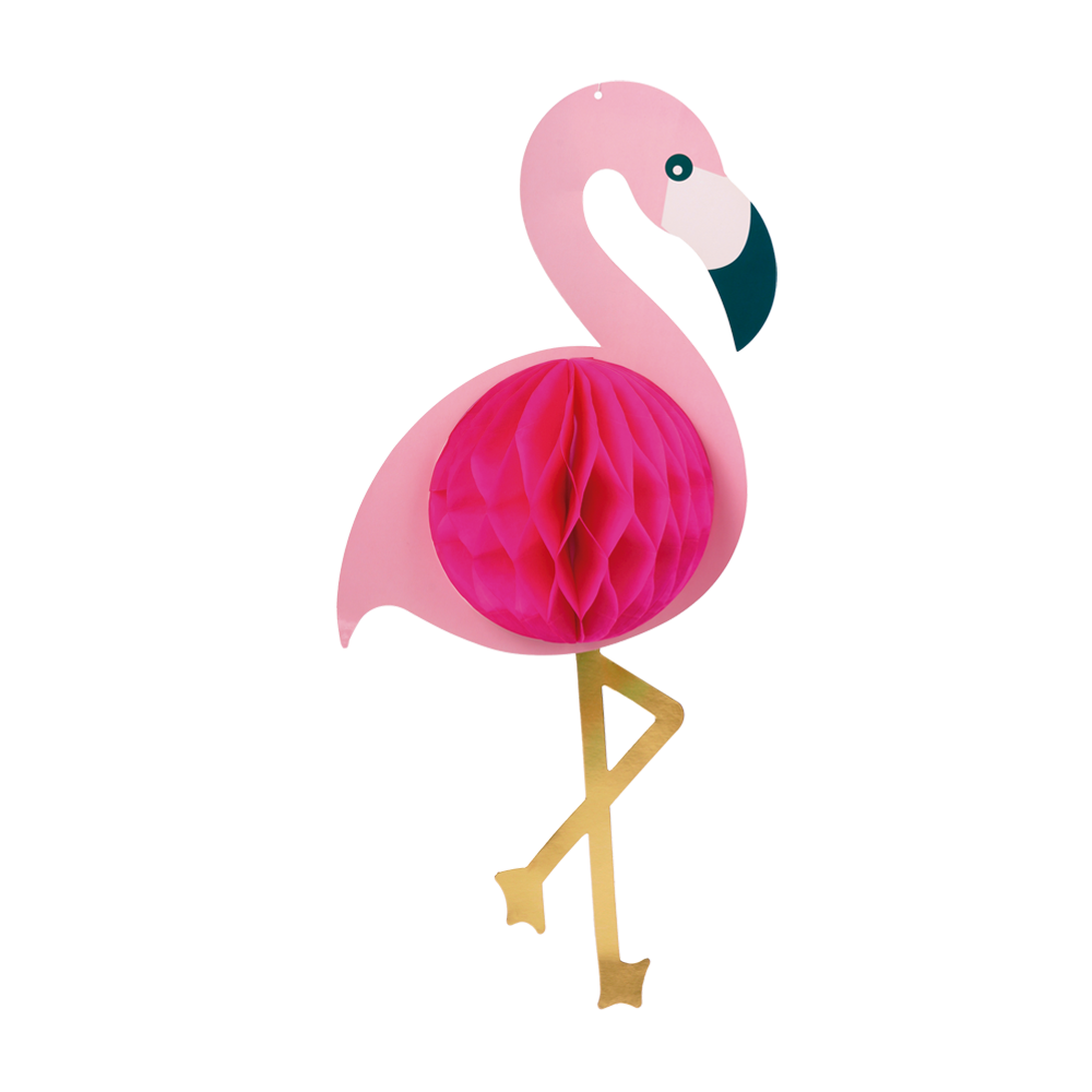 Hangende Flamingo Honeycomb 52 cm