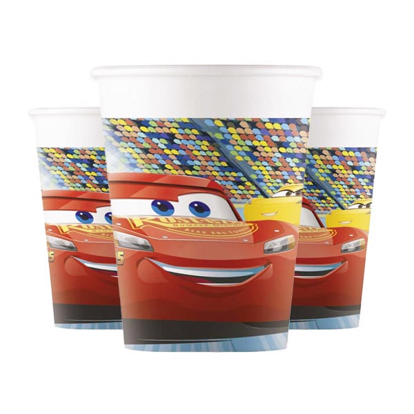 Disney Cars 3 - Bekers 8 stuks