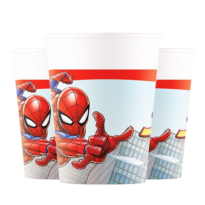 Spiderman - Bekers 8 stuks