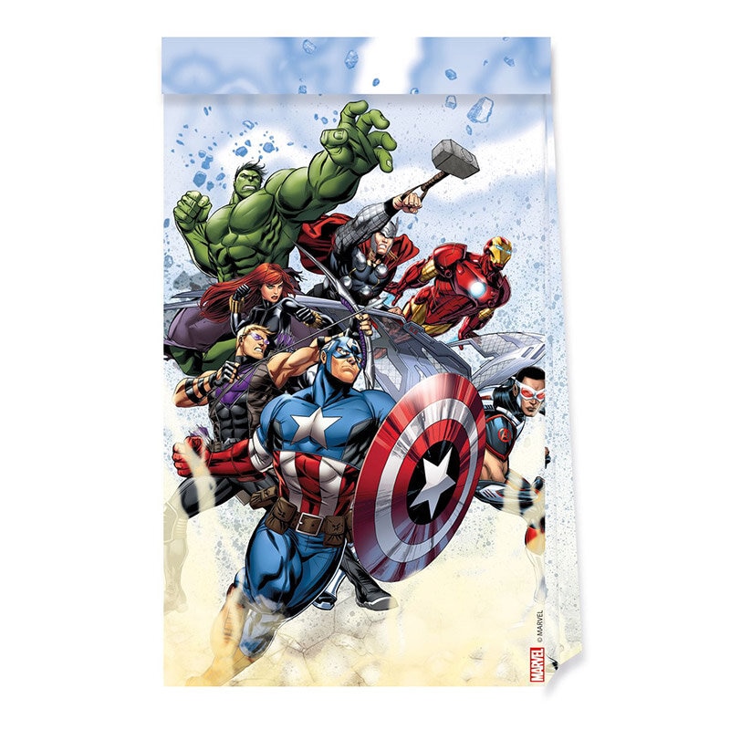 Avengers - Uitdeelzakjes in papier 4 stuks