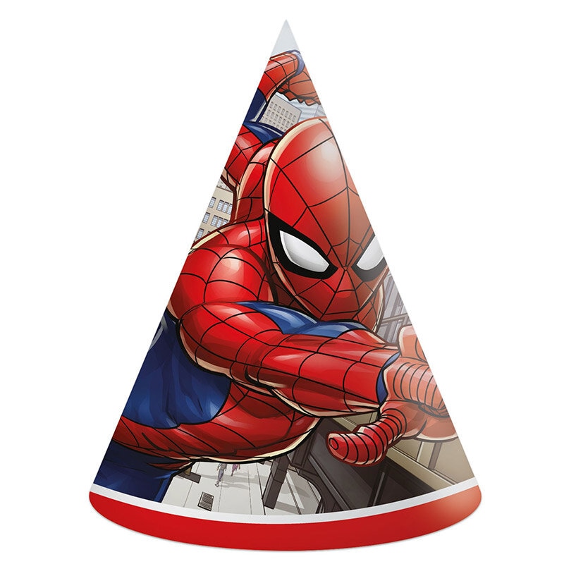 Spiderman - Feesthoedjes 6 stuks