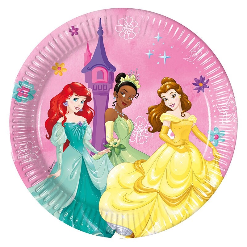 Disney Prinsessen - Bordjes, 20 cm 8 stuks