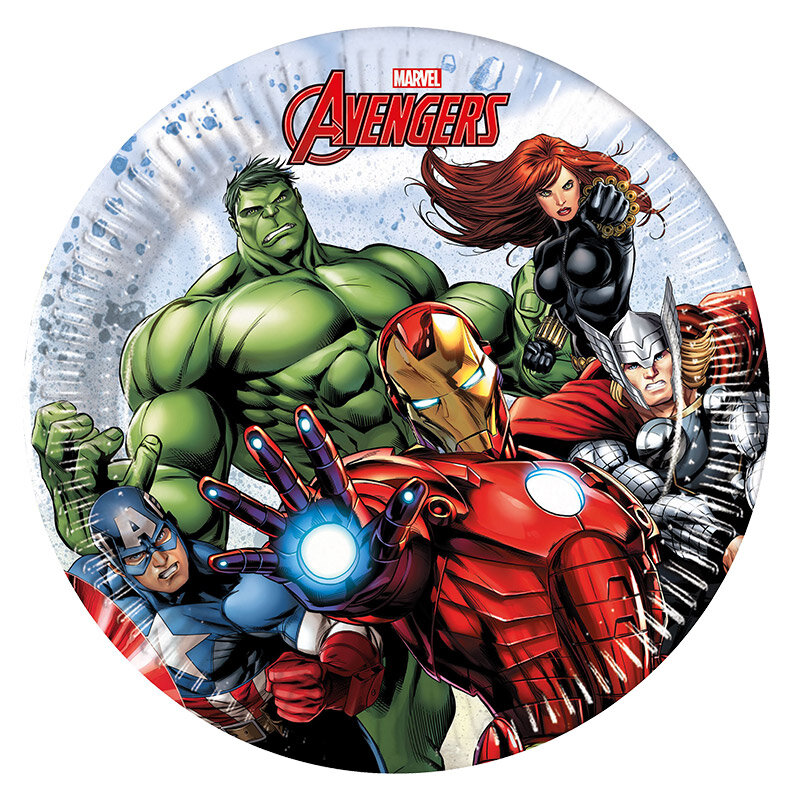 Avengers - Bordjes, 20 cm 8 stuks