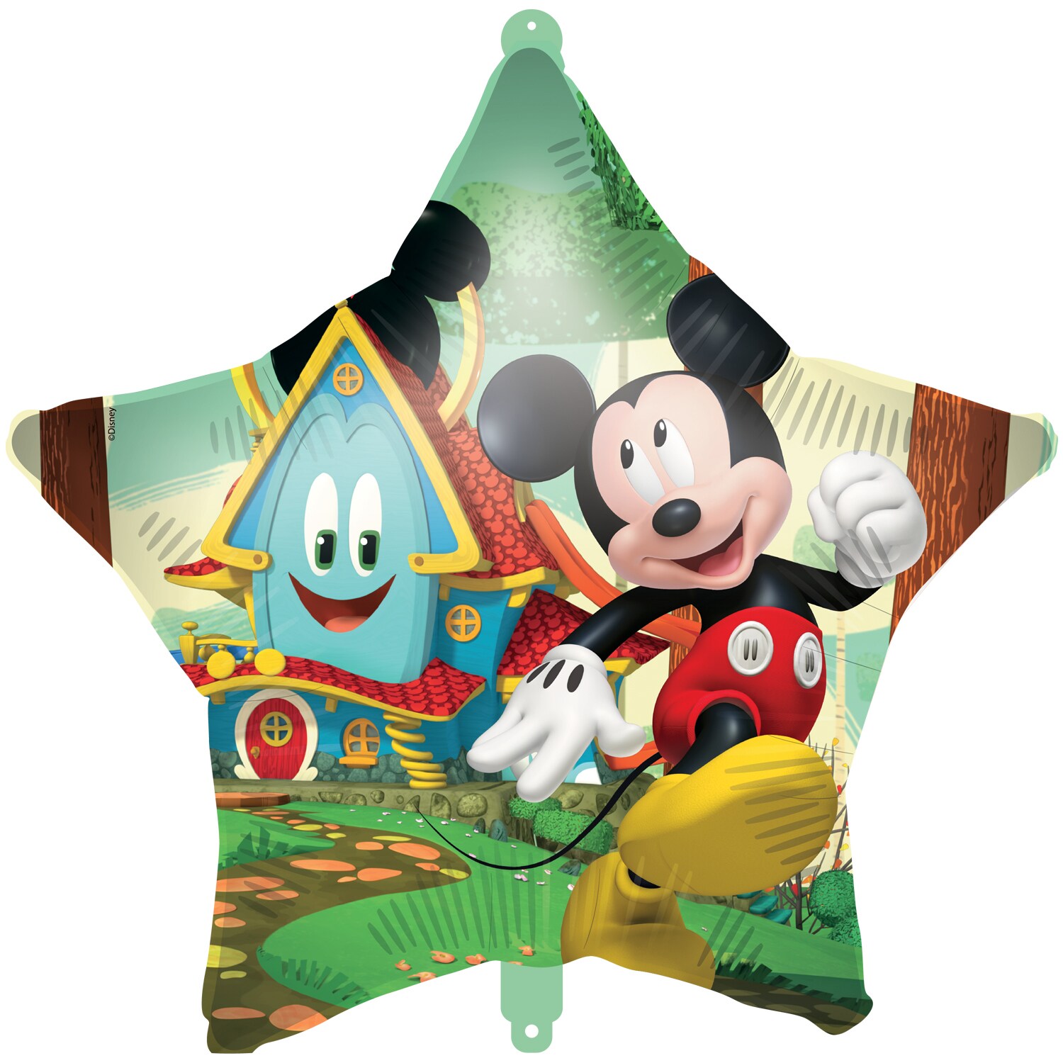Mickey Mouse - Stervormige Folieballon met Ballongewicht