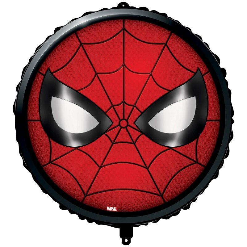 Spiderman - Gezicht Folieballon met ballongewicht 46 cm
