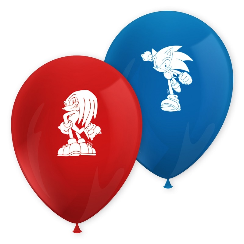 Sonic the Hedgehog - Ballonnen 8 stuks