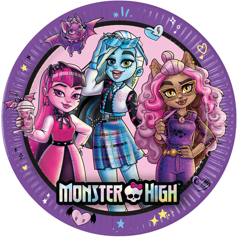 Monster High - Bordjes 8 stuks