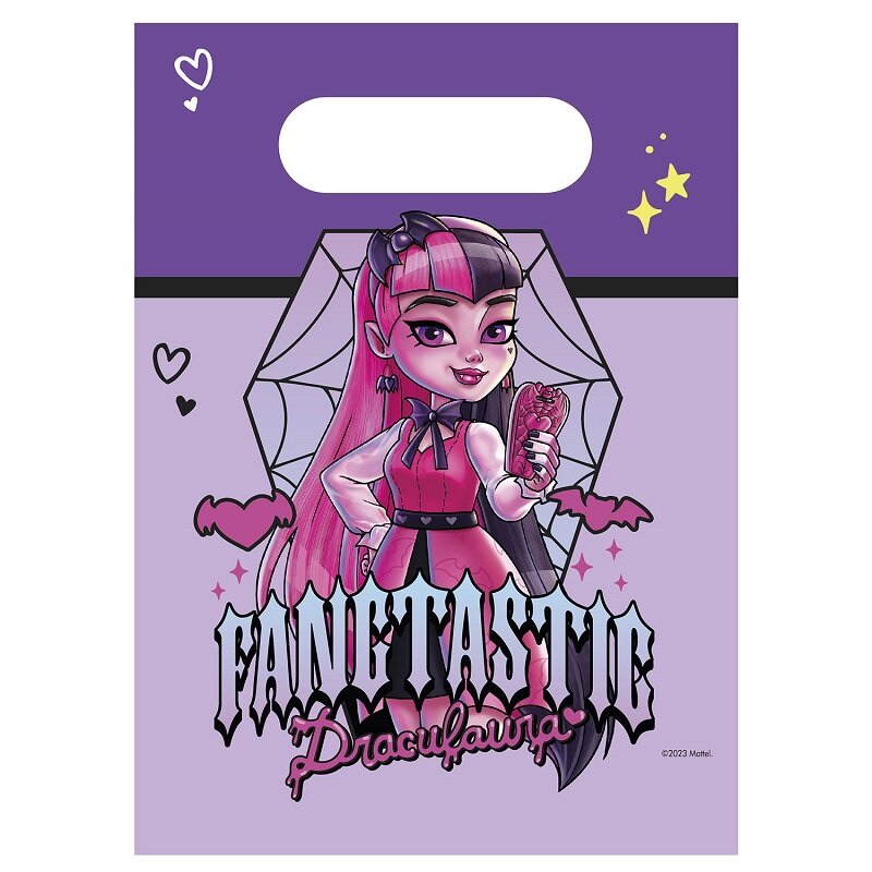 Monster High - Papieren uitdeelzakjes 4 stuks