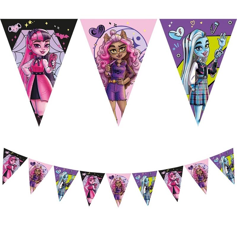 Monster High - Vlaggenlijn van karton 230 cm