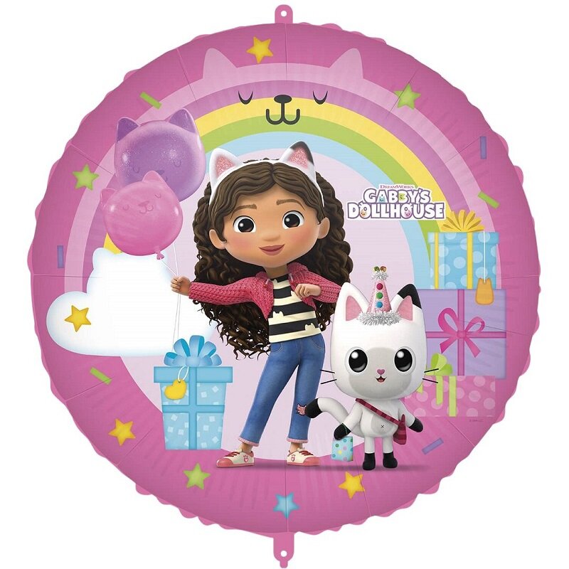 Gabby's Dollhouse - Folieballon met ballongewicht 46 cm