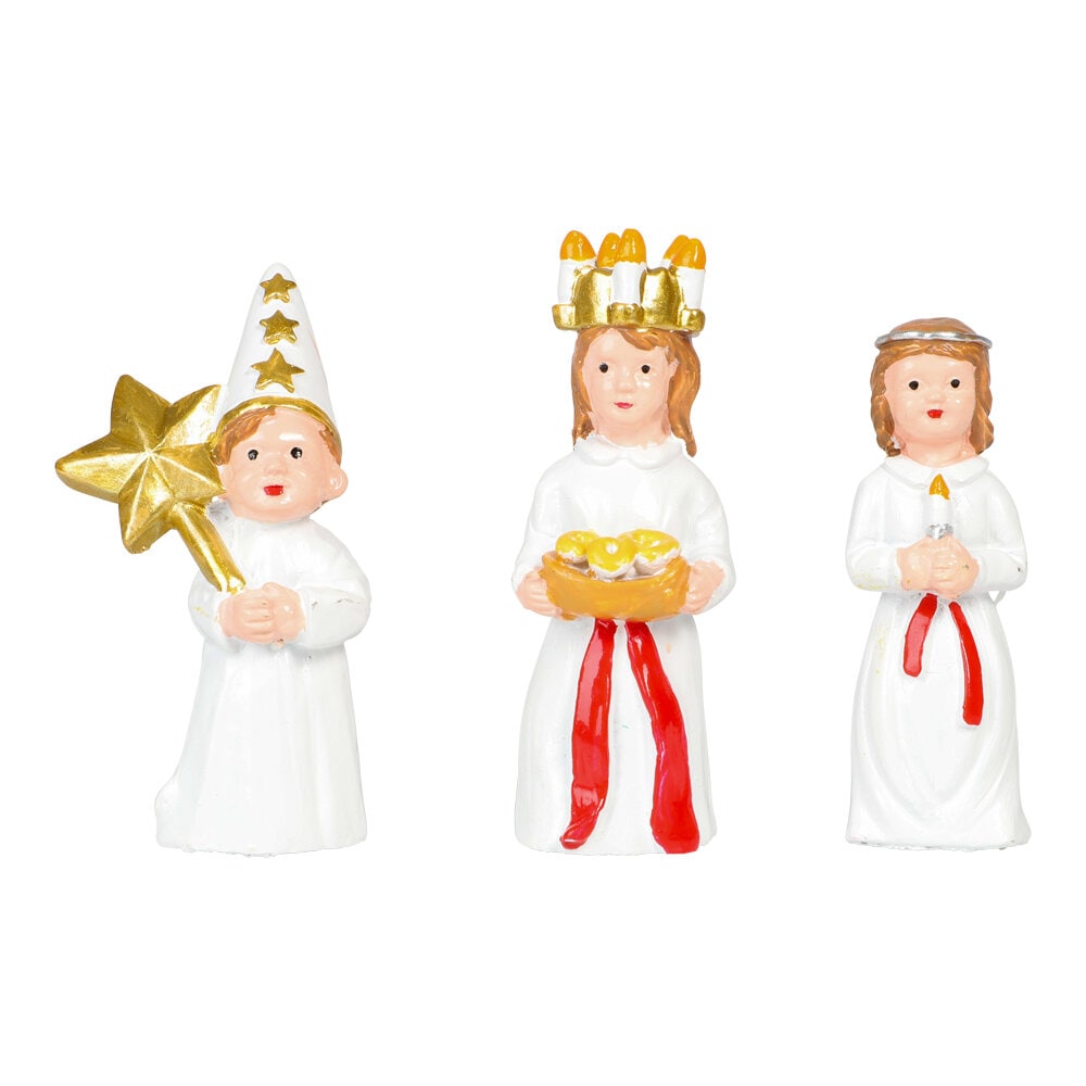 Accessoires voor kabouterdeurtjes - Lucia figuren 3 stuks