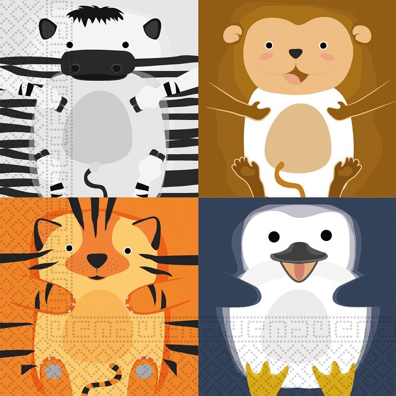 Zoo Animals - Servetten 20 stuks
