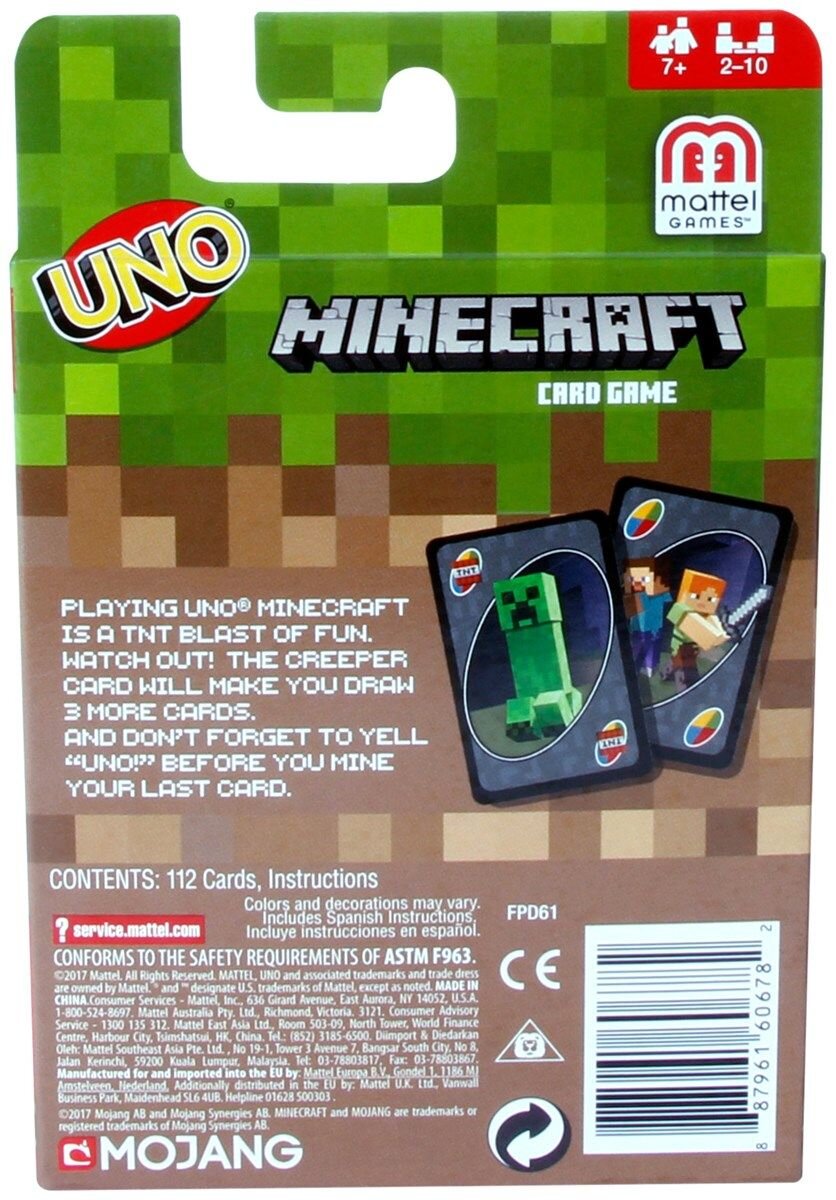 Minecraft - UNO Kaartspel