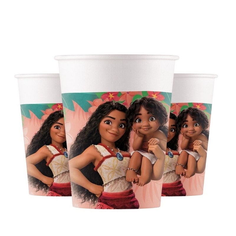 Vaiana 2 - Bekers 8 stuks