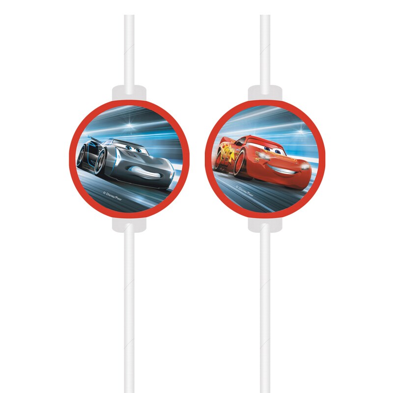 Disney Cars - Papieren rietjes 4 stuks