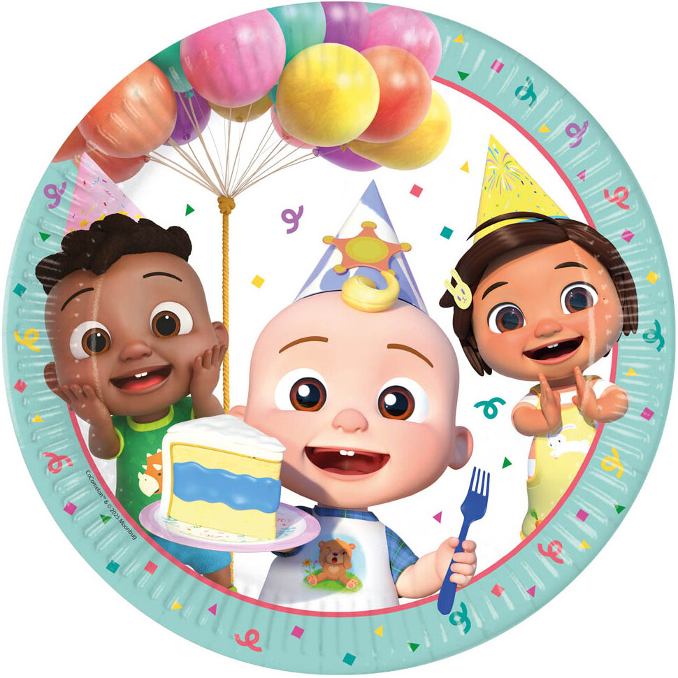 Cocomelon - Borden 23 cm 8 stuks