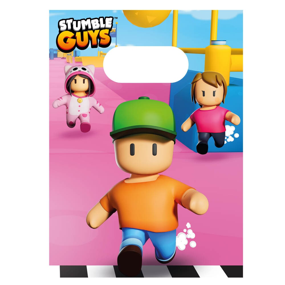 Stumble Guys - Uitdeelzakjes van papier 4 stuks