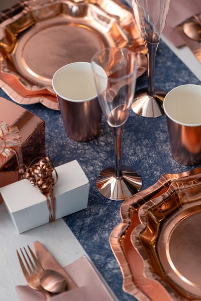 Party Proost glas roségoud 6 stuks
