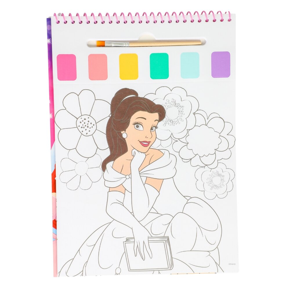 Disney Prinsessen Kleurboek met aquarelverf
