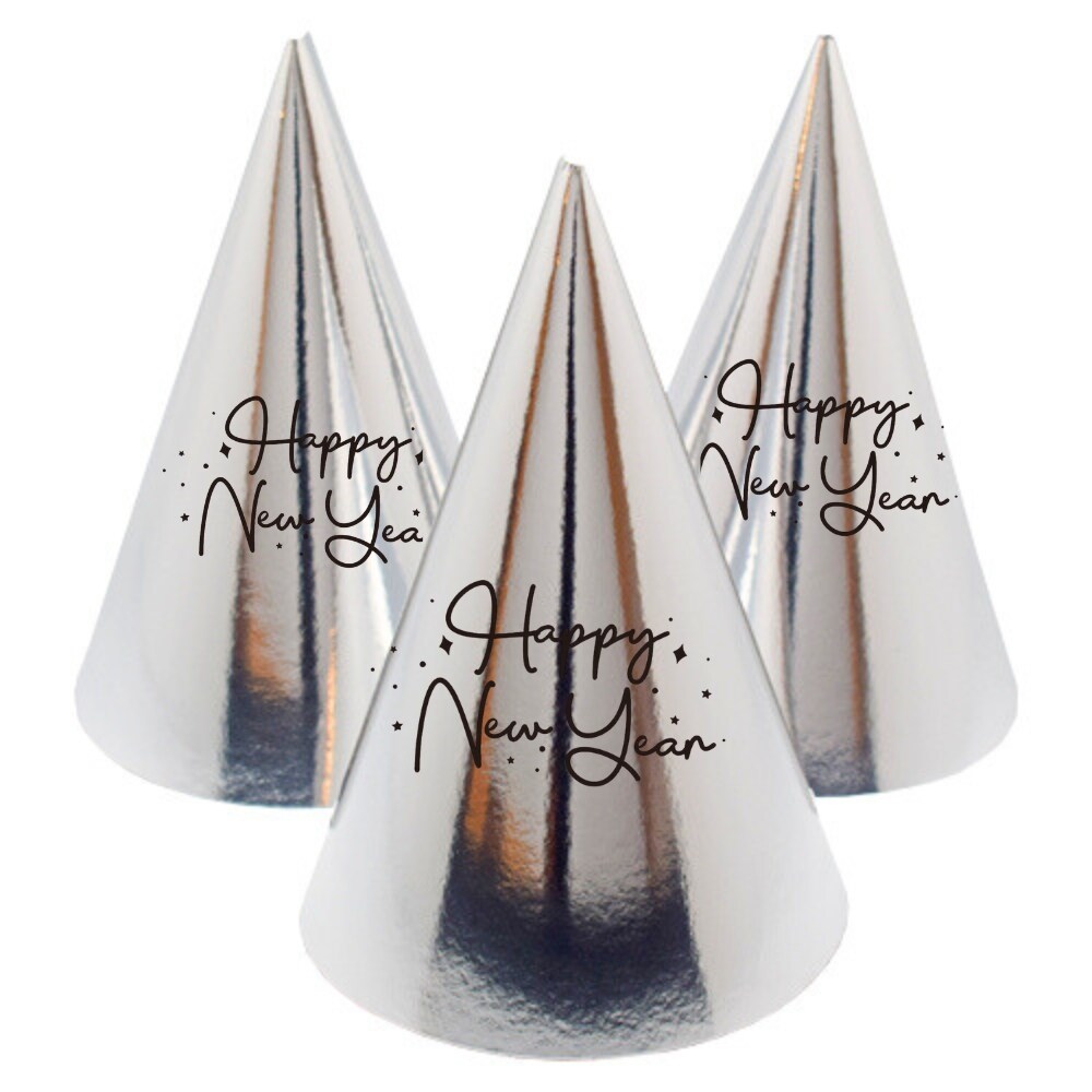 Feesthoedjes Happy New Year 6 stuks