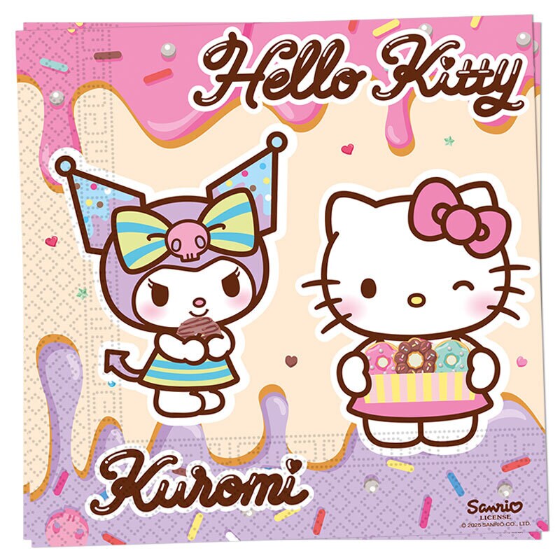 Hello Kitty & Kuromi - Servetten 20 stuks