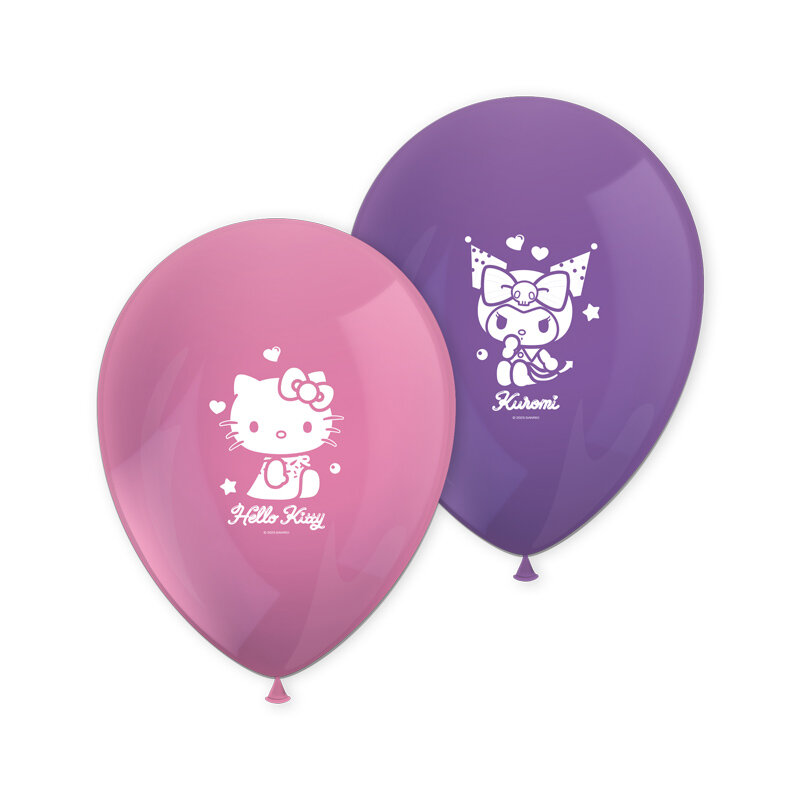 Hello Kitty & Kuromi - Ballonnen 8 stuks