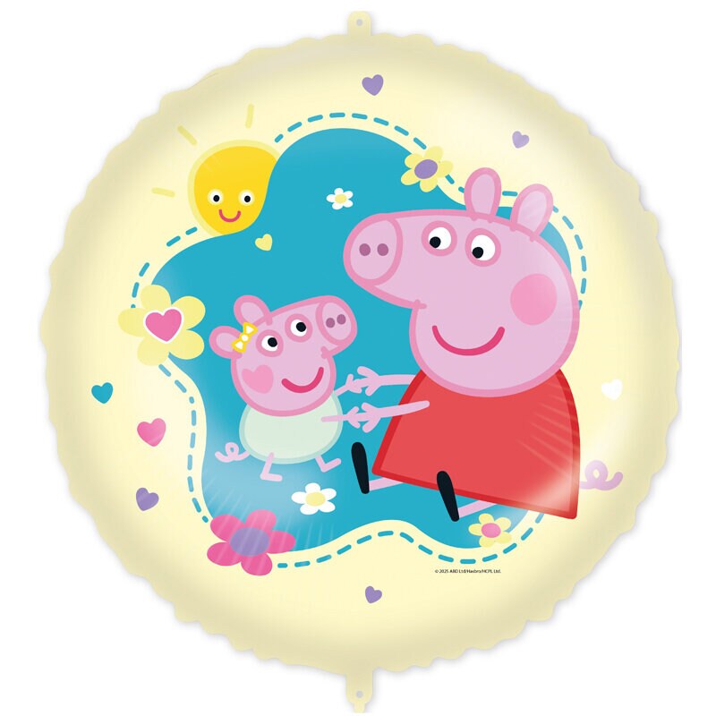 Peppa Pig Folieballon met ballongewicht 46 cm